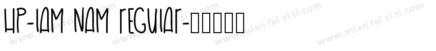 HP-Lam Nam Regular字体转换